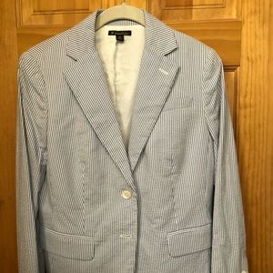 Brooks Brothers Blue Seersucker Blazer